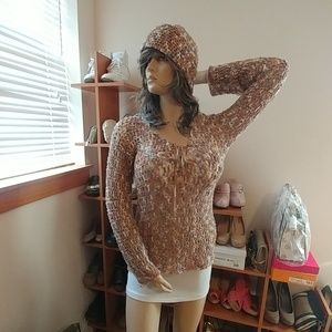 Sweater and hat women's
